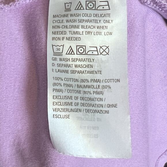 Isaac Mizrahi Live! Essentials Pima Cotton Knit Tops Size 5X Black Pink Purple - Picture 7 of 9